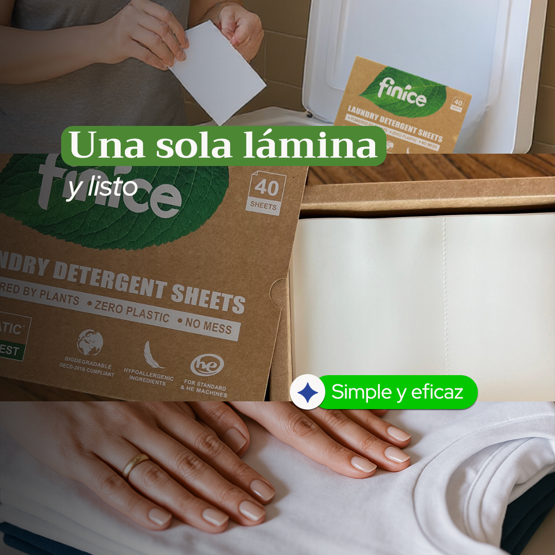 NeoWash - 40 láminas de Jabón para Ropa