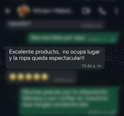 Testimonio real de clienta EcoNook por WhatsApp