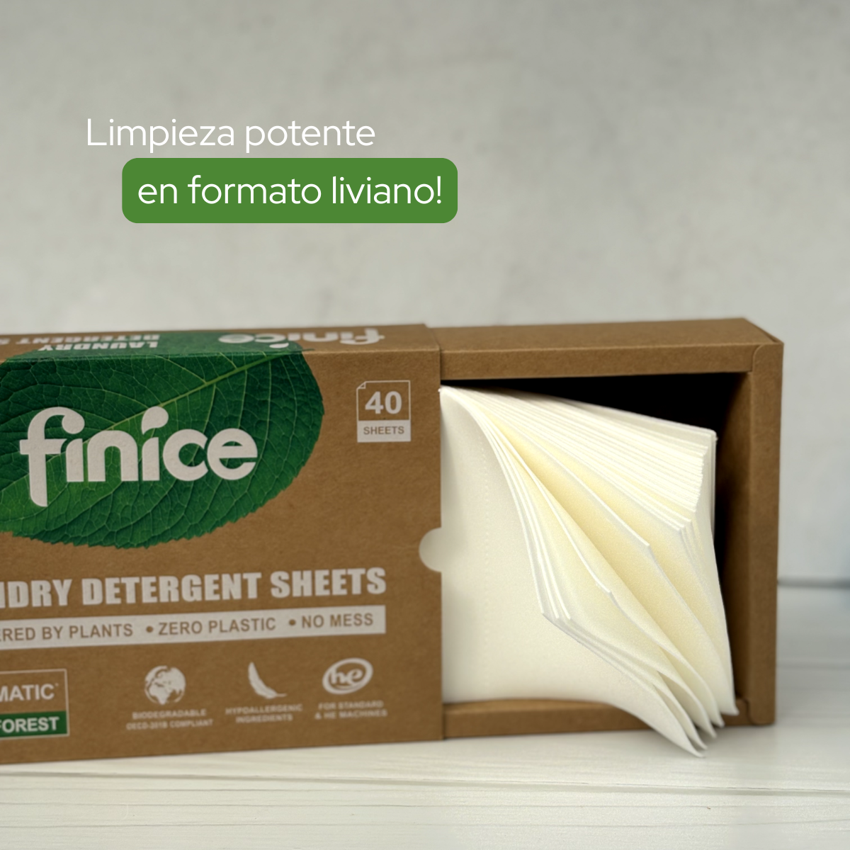 NeoWash - 40 láminas de Jabón para Ropa